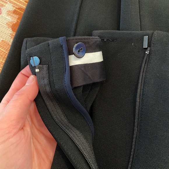 DVF Cotton-blend Twill Slim-leg Pants Size 2 - Picture 9 of 9